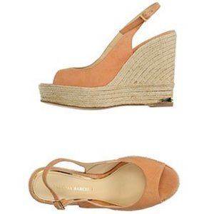 Paloma Barcelo Wedges Espadrilles Peach 9